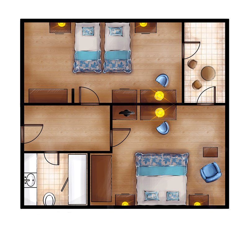 Seven Seas Hotel Life - Room Plan 4