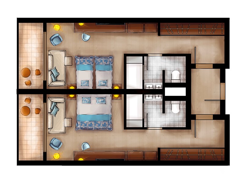 Seven Seas Hotel Life - Room Plan 6