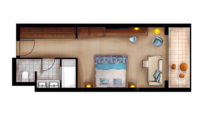 Seven Seas Hotel Life - Room Plan 5